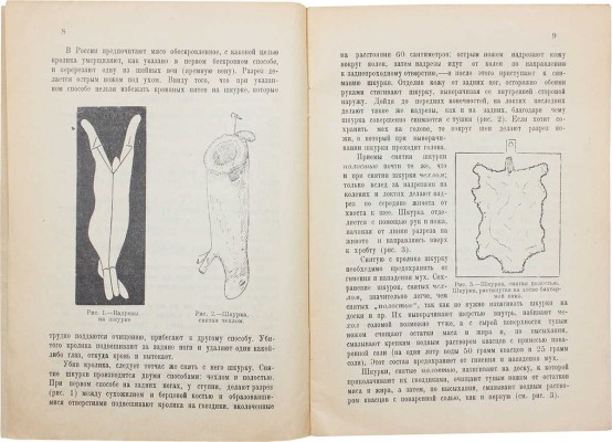 Чистов Т.И. Простые способы выделки кроличьих шкурок / Обл. худож. К. Пономарева. М., 1930.